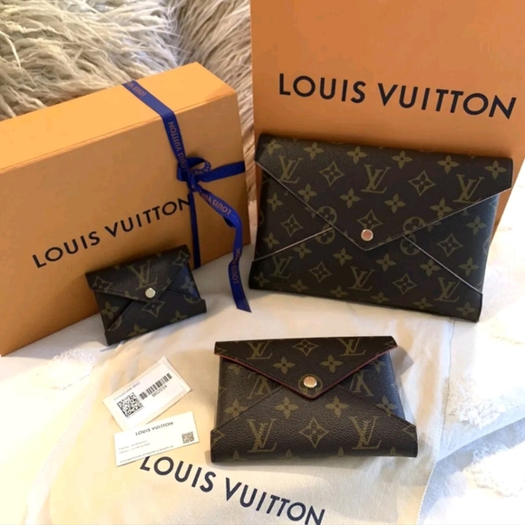Louis Vuitton Monogram Pochette Kirigami 3 Piece Set Pouch Envelope Clut… - Picture 1 of 7
